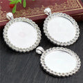 30mm 10g White Zinc Alloy Charm Pendant for DIY Necklace Bracelet Jewelry Making view 3