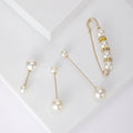 Alloy Pearl Brooch Elegant Anti Exposure Women Clothing Pin view 1