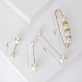 Alloy Pearl Brooch Elegant Anti Exposure Women Clothing Pin view 4