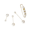 Alloy Pearl Brooch Elegant Anti Exposure Women Clothing Pin view 5