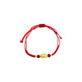 New Chinese Handmade Red Rope Gourd Yuanbao Pendant Bracelet Adjustable Wealth Charm Jewelry view 5