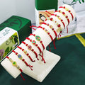 New Chinese Handmade Red Rope Gourd Yuanbao Pendant Bracelet Adjustable Wealth Charm Jewelry view 1