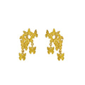 Elegant Luxury Alloy Butterfly Cluster Tassel Drop Stud Earrings For Women Fashion Statement Earrings view 5