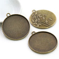 35mm 9g Zinc Alloy Charm Pendant for DIY Necklace Bracelet Jewelry Making view 3