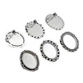 13x18mm 3g Oval Alloy Brooch Pendant Tray Base For Jewelry DIY Accessories view 5