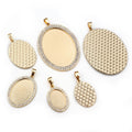13x18mm 18x25mm 30x40mm Gold Zinc Alloy Charm Pendant for DIY Necklace Bracelet Jewelry Making view 4