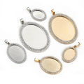 13x18mm 18x25mm 30x40mm Gold Zinc Alloy Charm Pendant for DIY Necklace Bracelet Jewelry Making view 5