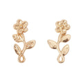Zinc Alloy Rose Charm Pendant for DIY Necklace Bracelet Jewelry Making view 4