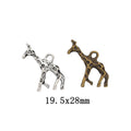 Zinc Alloy Giraffe Charm Pendant for DIY Necklace Bracelet Jewelry Making view 1