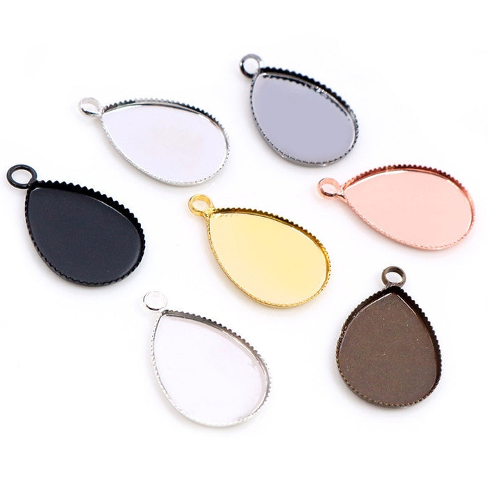10x14mm 13x18mm 18x25mm Zinc Alloy Charm Pendant for DIY Necklace Bracelet Jewelry Making