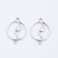 Zinc Alloy Bow Charm Pendant for DIY Necklace Bracelet Jewelry Making view 4