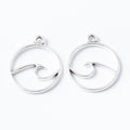 Zinc Alloy Bow Charm Pendant for DIY Necklace Bracelet Jewelry Making view 2