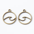 Zinc Alloy Bow Charm Pendant for DIY Necklace Bracelet Jewelry Making view 3