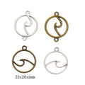 Zinc Alloy Bow Charm Pendant for DIY Necklace Bracelet Jewelry Making view 1