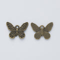 Zinc Alloy Butterfly Charm Pendant for DIY Necklace Bracelet Jewelry Making view 3
