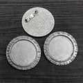 30mm 9g Alloy Brooch Pendant Tray Base For Time Gemstone Jewelry DIY Accessories view 4