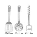 Gold Zinc Alloy Slotted Spoon Charm Pendant for DIY Necklace Bracelet Jewelry Making view 1