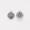 Zinc Alloy Spider Web Charm Pendant No.514518 for DIY Necklace Bracelet Jewelry Making view 3
