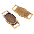 18x25mm Inner Diameter Bracelet Alloy Pendant Bezel Trays For DIY Jewelry Accessories view 4