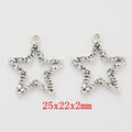 Antique Silver Zinc Alloy Star Moon Charm Pendant for DIY Necklace Bracelet Jewelry Making view 1