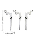 Antique Silver Zinc Alloy Saw Charm Pendant No.111723 for DIY Necklace Bracelet Jewelry Making view 1