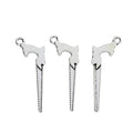 Antique Silver Zinc Alloy Saw Charm Pendant No.111723 for DIY Necklace Bracelet Jewelry Making view 2
