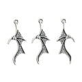 Antique Silver Zinc Alloy Wing Charm Pendant No.863994 for DIY Necklace Bracelet Jewelry Making view 2