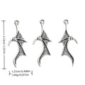 Antique Silver Zinc Alloy Wing Charm Pendant No.863994 for DIY Necklace Bracelet Jewelry Making view 1