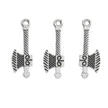 Antique Silver Zinc Alloy Axe Charm Pendant for DIY Necklace Bracelet Jewelry Making view 2