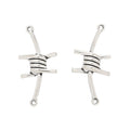 Antique Silver Zinc Alloy Thorn Branch Charm Pendant for DIY Necklace Bracelet Jewelry Making view 2
