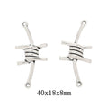 Antique Silver Zinc Alloy Thorn Branch Charm Pendant for DIY Necklace Bracelet Jewelry Making view 1