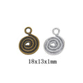 DIY Jewelry Accessory Vintage Zinc Alloy Round Earring Dangle Connector Charm Earrings view 1