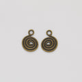 DIY Jewelry Accessory Vintage Zinc Alloy Round Earring Dangle Connector Charm Earrings view 3