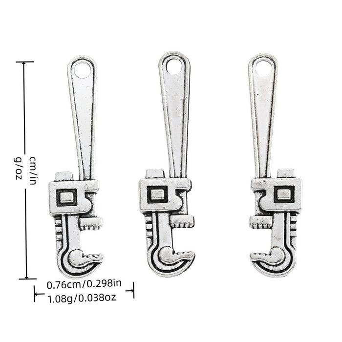 Antique Silver Zinc Alloy Saw Charm Pendant for DIY Necklace Bracelet Jewelry Making