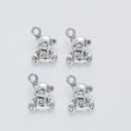 Antique Silver Zinc Alloy Bear Charm Pendant for DIY Necklace Bracelet Jewelry Making view 2