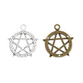 Zinc Alloy Round Star Charm Pendant for DIY Necklace Bracelet Jewelry Making view 4
