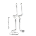 Antique Silver Zinc Alloy Golf Club Charm Pendant No.598028 for DIY Necklace Bracelet Jewelry Making view 1