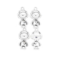 Antique Silver Zinc Alloy Astronaut Charm Pendant for DIY Necklace Bracelet Jewelry Making view 2