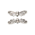 Scroll Wing Metal Spacer Bead Jewelry Making Component view 7