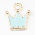 Enamel Crown Metal Charm Pendant For Jewelry Making view 3