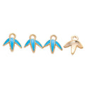 Enamel Leaf Bud Detailed Alloy Charm in 4 Pictured Options view 6
