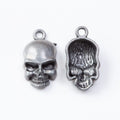 Sculpted Skull Metal Charms in Five Antique Finishes view 8