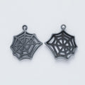 Spider Web Charm Pendants in 4 Metal Finish Options view 8