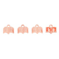 Open Book Metal Pendant Charms in 6 Distinct Finishes view 10