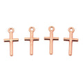 Simple Cross Pendant Metal Charms in Six Color Finishes view 10