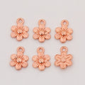 Five-Petal Flower Metal Charms in Seven Finish Options view 12