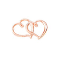Interlocking Double Heart Charm In 5 Metal Finishes For Jewelry Making view 9