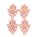Assorted Hamsa Hand Metal Charm Pendant in 6 Finishes for DIY Jewelry view 11