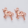 Leaping Unicorn Charm in 6 Metal Finishes for Jewelry Making view 10
