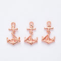Rope Wrapped Anchor Charm in 6 Metal Finishes for Jewelry Making view 10